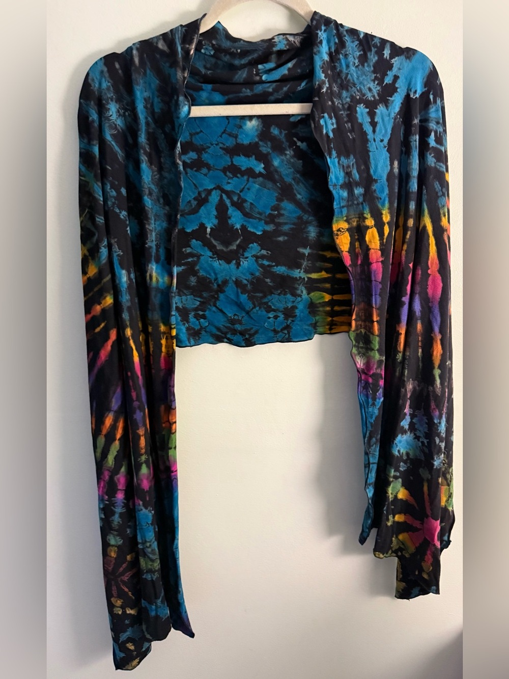 Cotton Stretch Tie Dye Scarf / Shawl